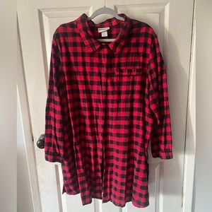 Flannel over shirt